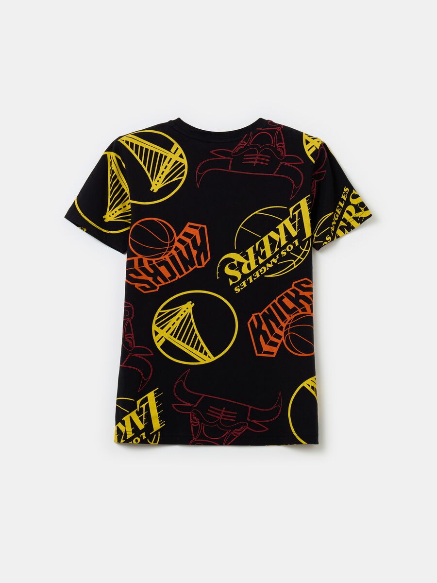 NBA print cotton T-shirt_1