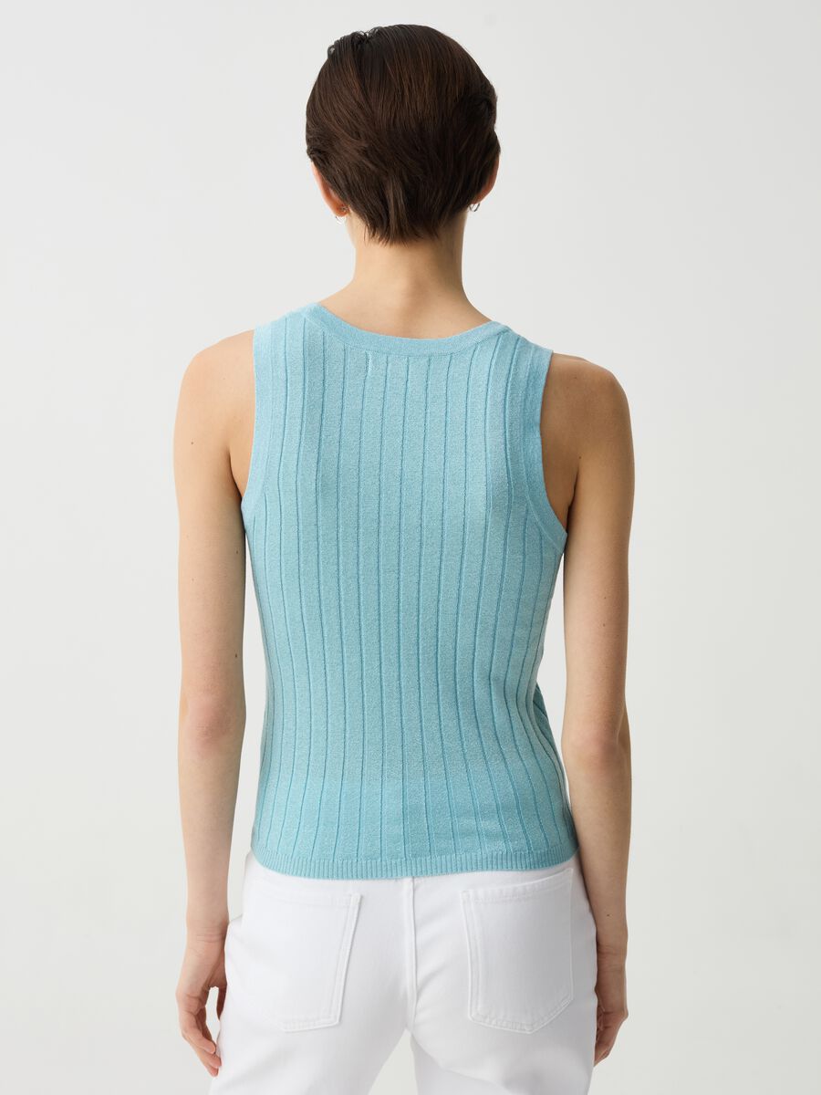 Flat ribbed tank top with lurex_2