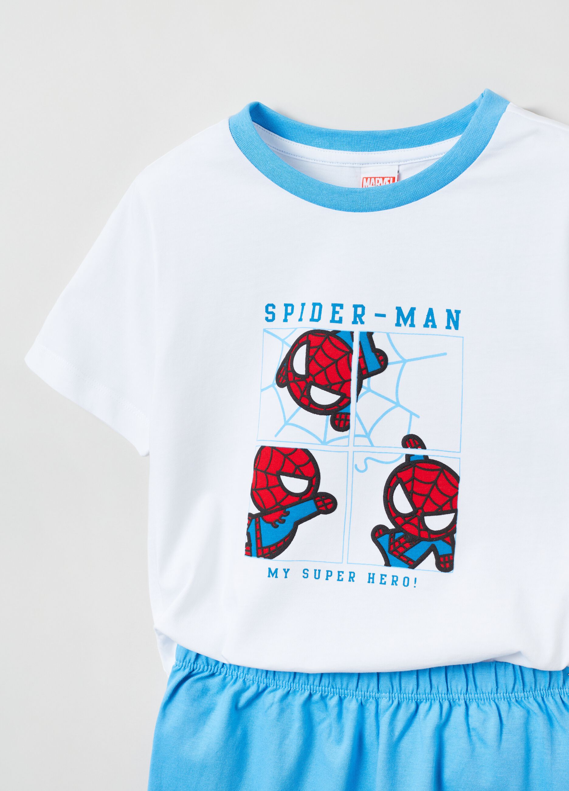 Pigiama corto stampa Marvel Spider-Man