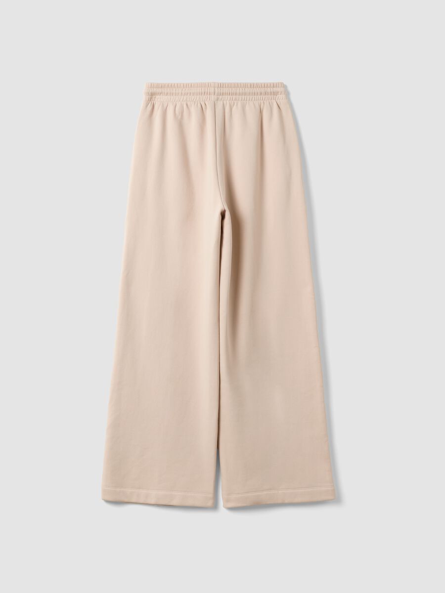 Beige cotton-blend straight-fit joggers_6