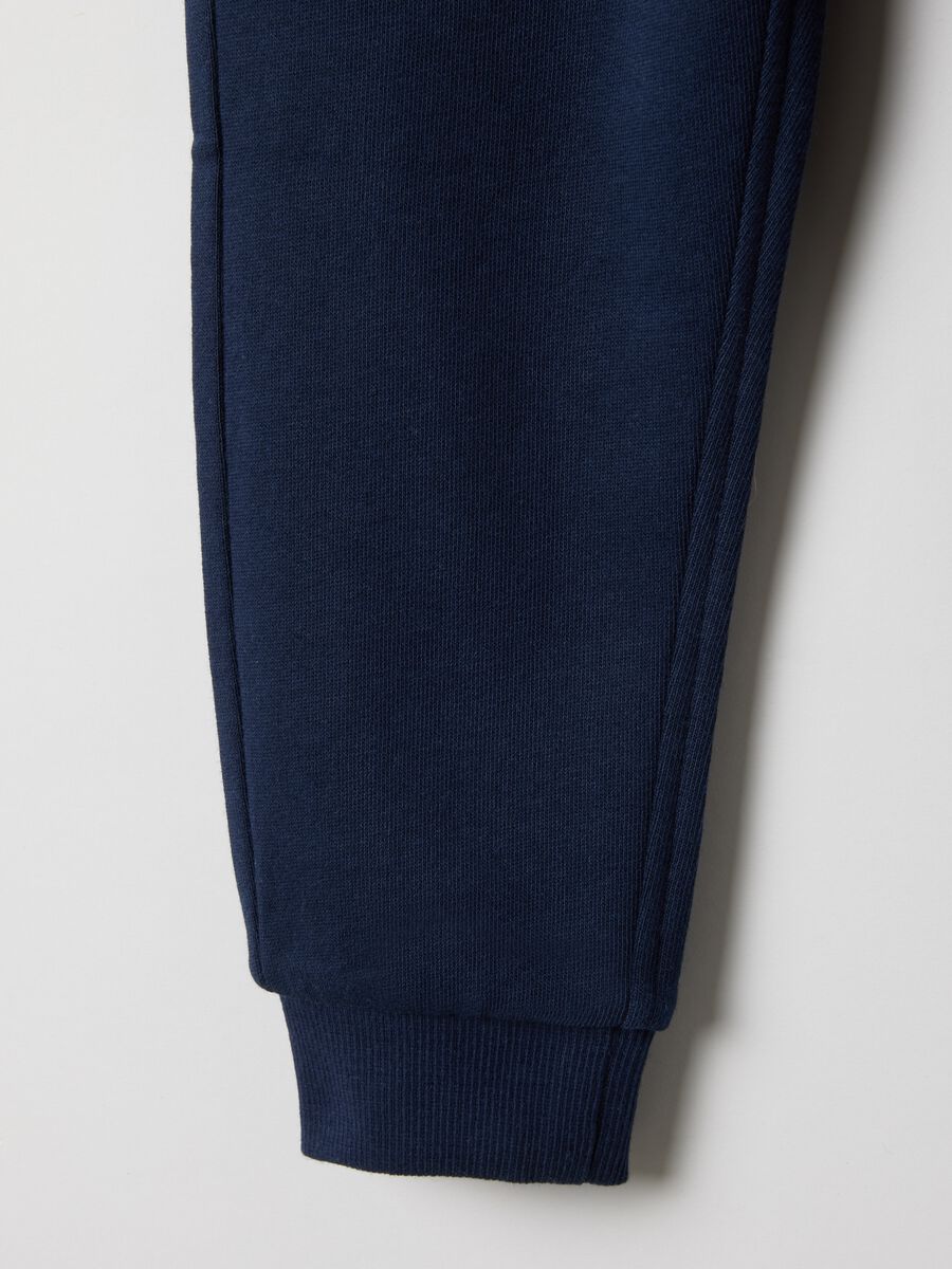 Kinder Jogginghose aus reinem Baumwolle in Blau, Regular Fit_3
