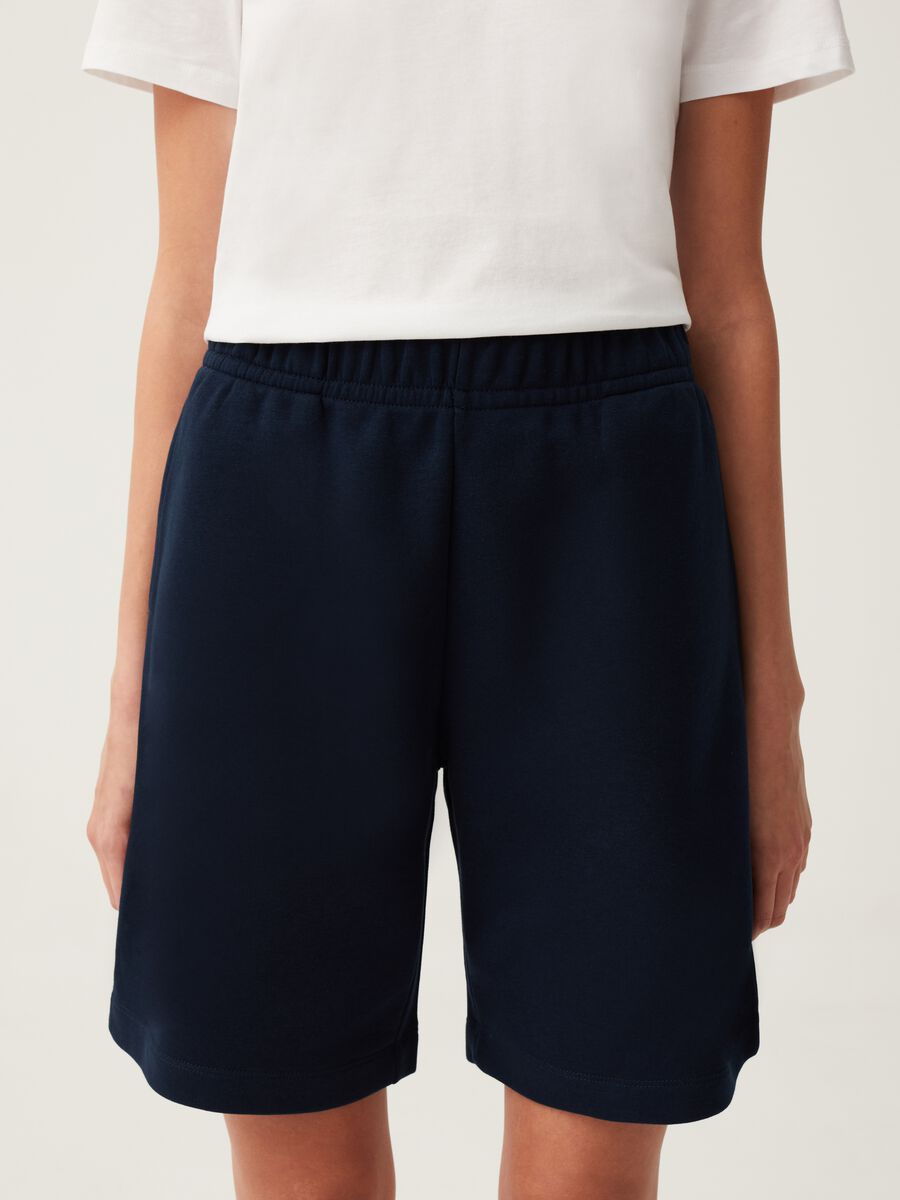 Fitness Bermuda shorts in French terry_1