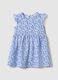 Girls' regular fit multi-colour cotton dress with flowers_0