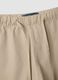 Beige stretch cotton shorts_1