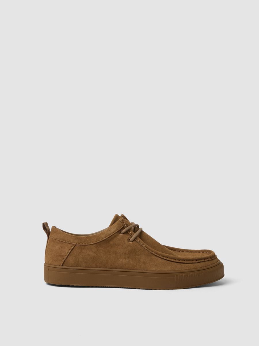 Braune klassische Schn&uuml;rschuhe aus echtem Leder_0