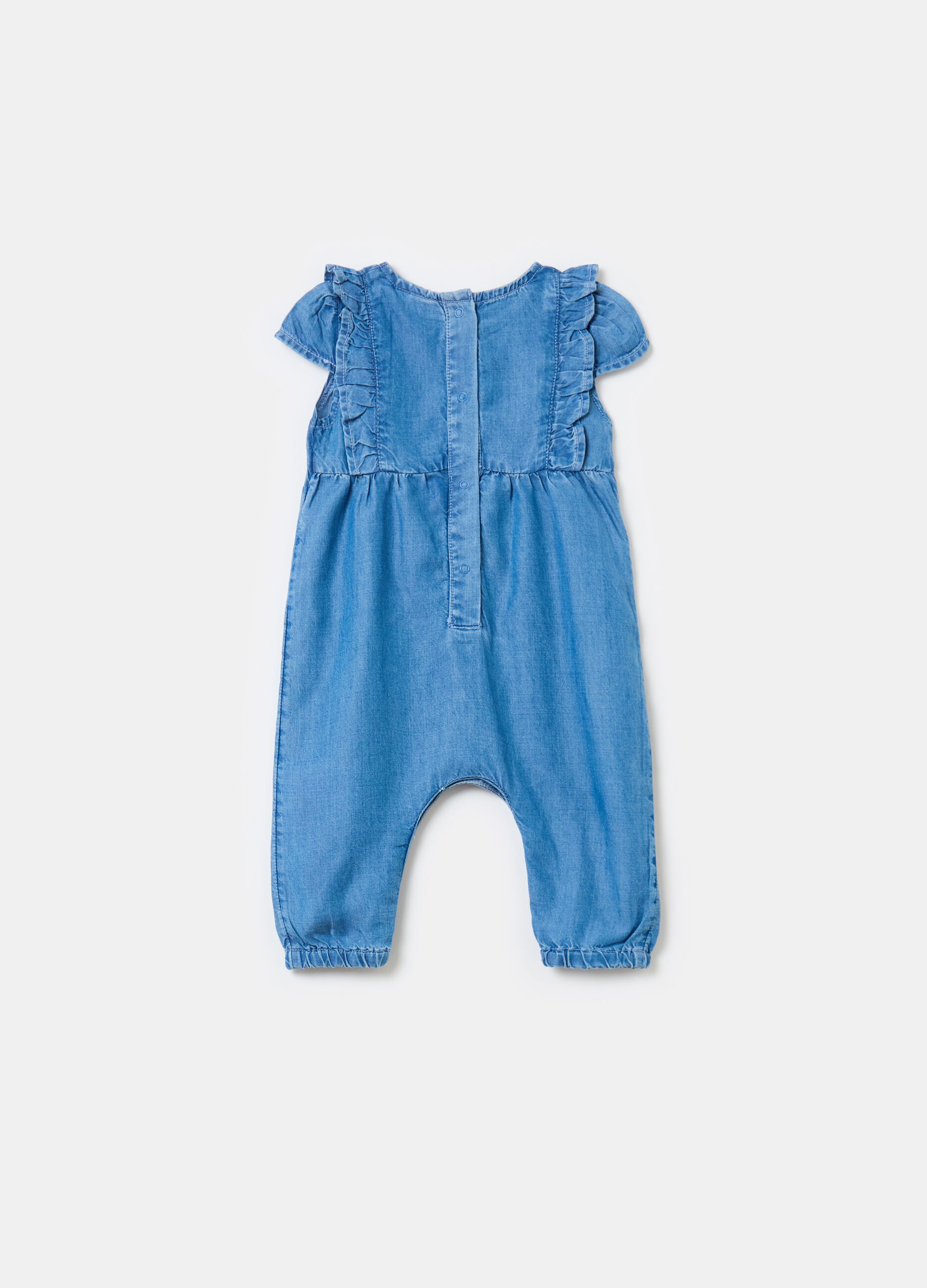 Lyocell onesie with frills