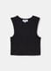 Ribbed crop tank top with lurex_0