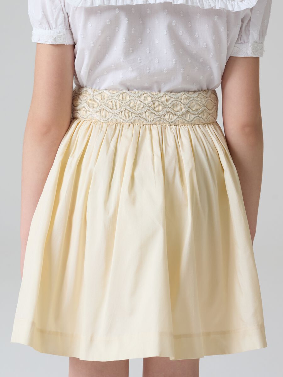 Taffeta skirt with lurex embroidery_2