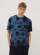 Blue short-sleeve pure cotton T-shirt_2