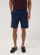 Blue chino bermuda shorts in stretch cotton_1