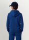 Sweatshirt azul com capuz para rapaz em algod&atilde;o org&acirc;nico, corte regular_3