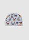 Multicoloured Stretch Cotton Kid's Beanie with Prints_0