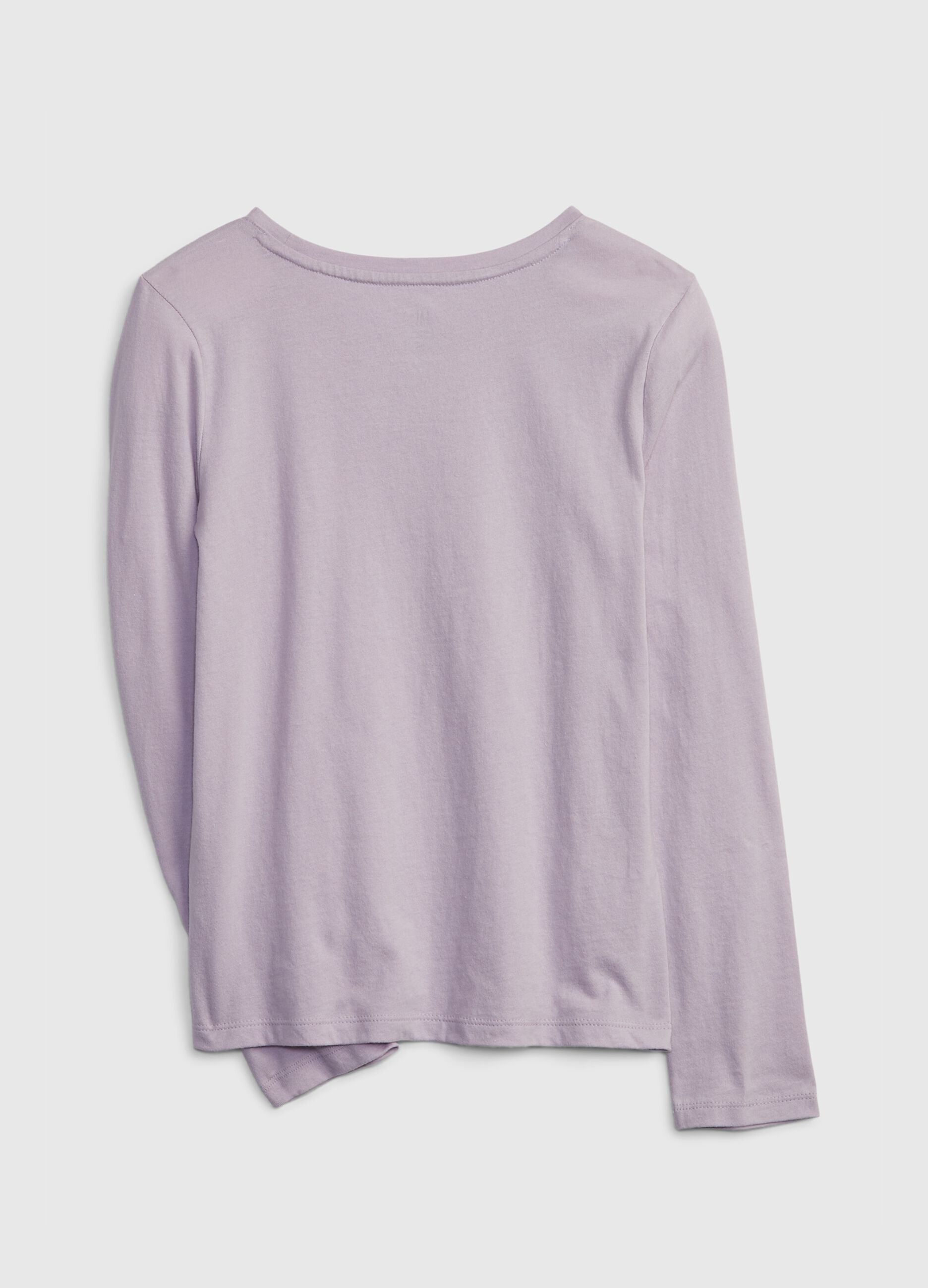 Camiseta logo estampado purpurina