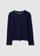 Pure Cotton Blue Long Sleeve Regular Fit Shirt_4