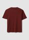Red pure cotton short-sleeve T-shirt, relaxed fit_1