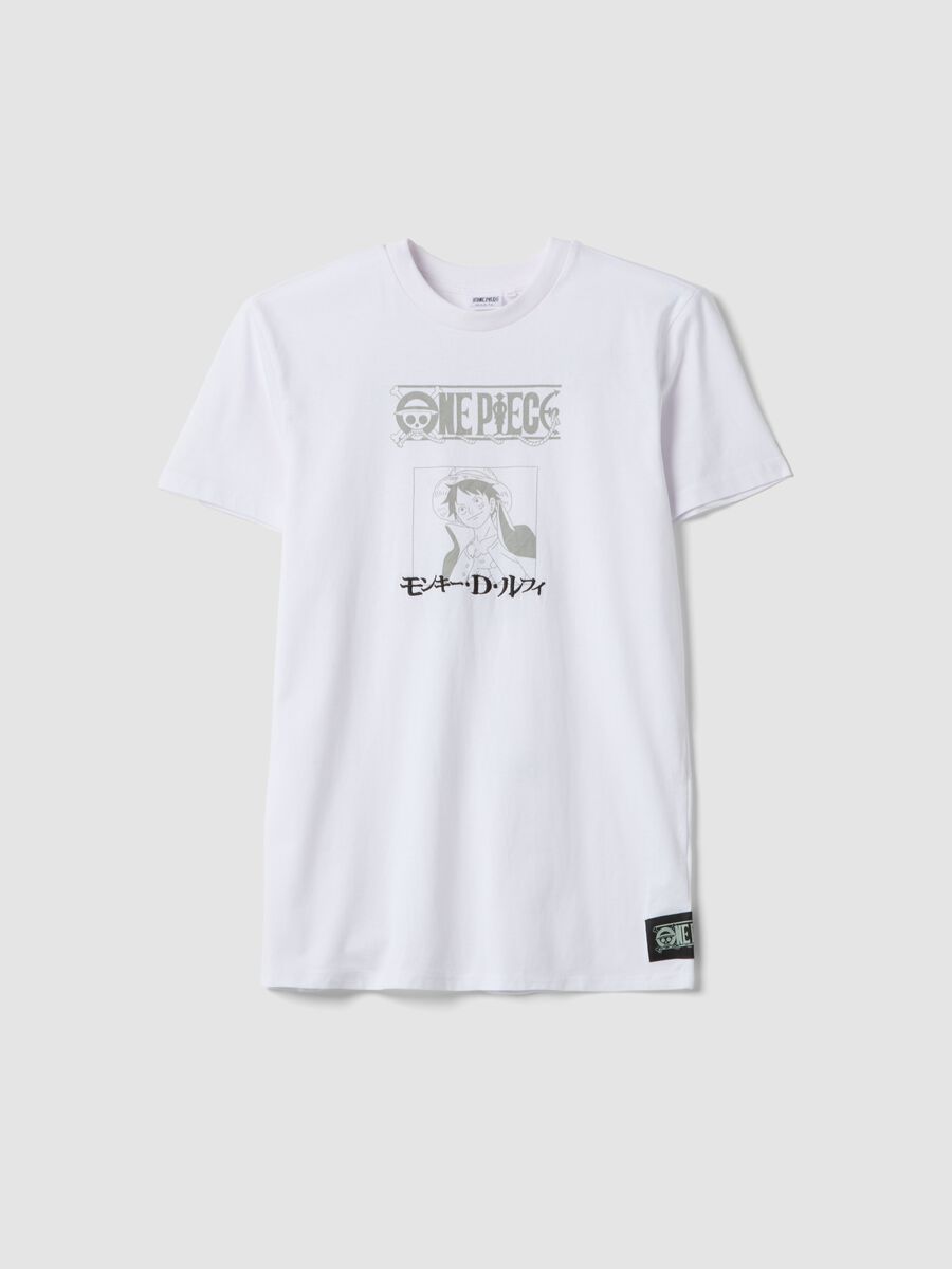 Camiseta blanca de manga corta en algod&oacute;n puro_3