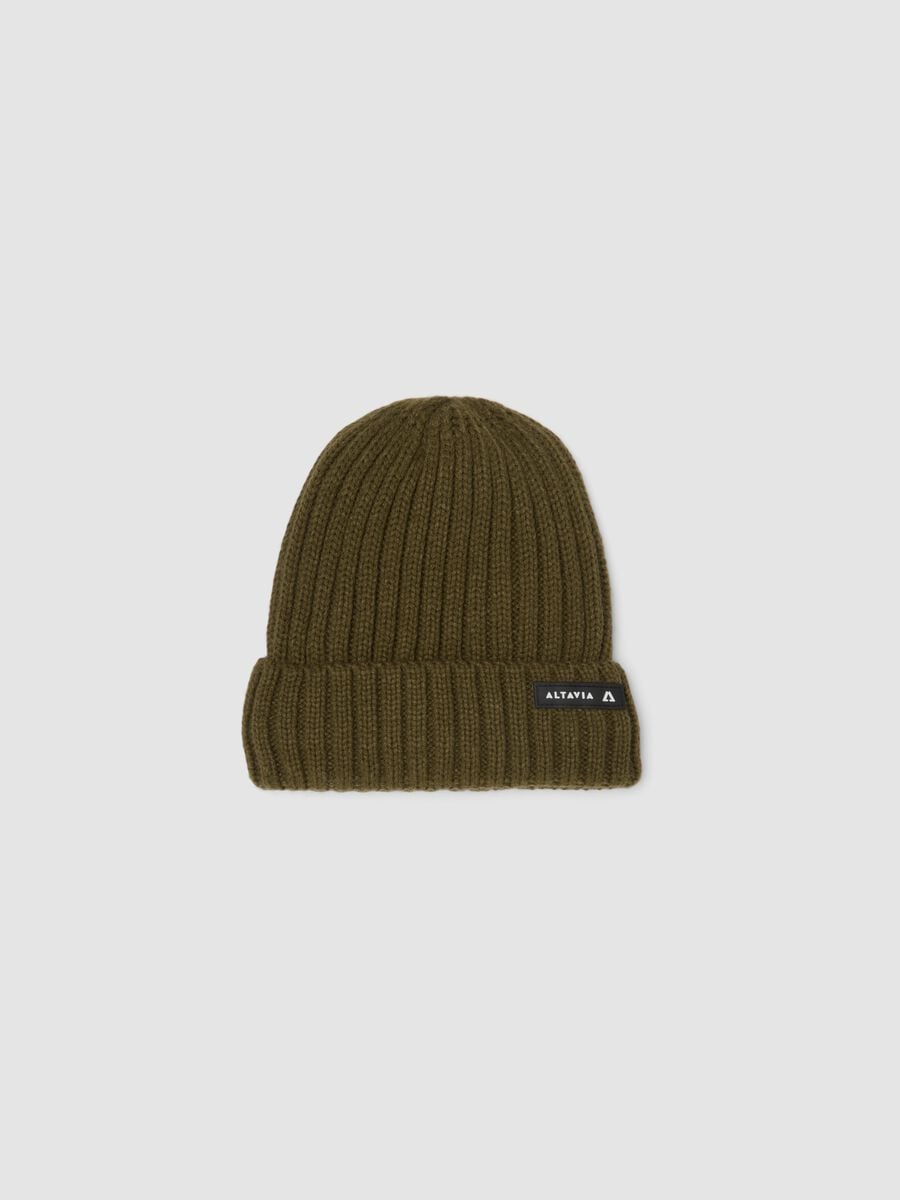 Rib-Knit Beanie with Turn-Up Cuff ALTAVIA WITH DEBORAH COMPAGNONI_0