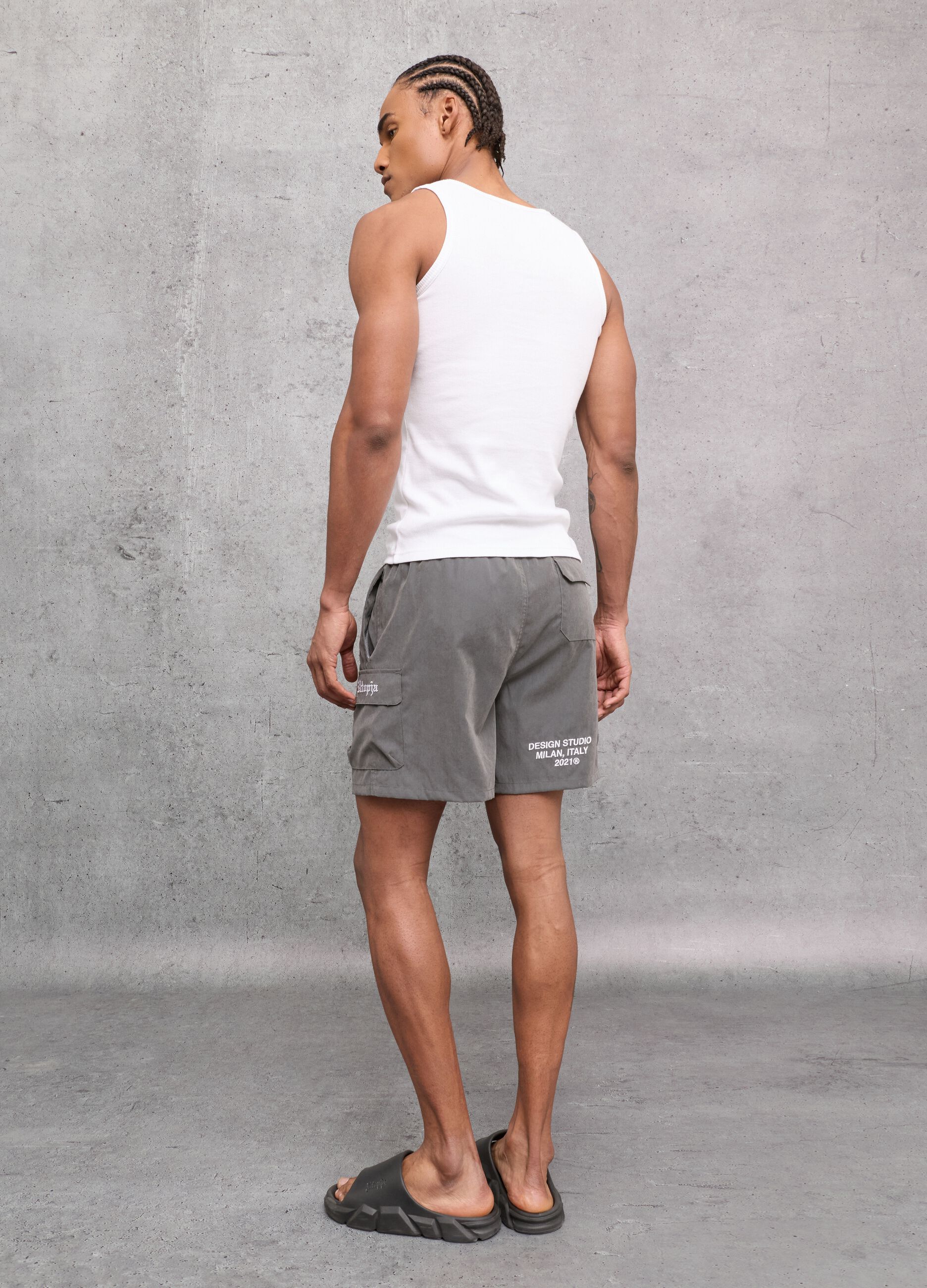 Cargo Swim Shorts Vintage Grey