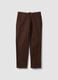 Brown regular-fit stretch cotton twill chino trousers_4