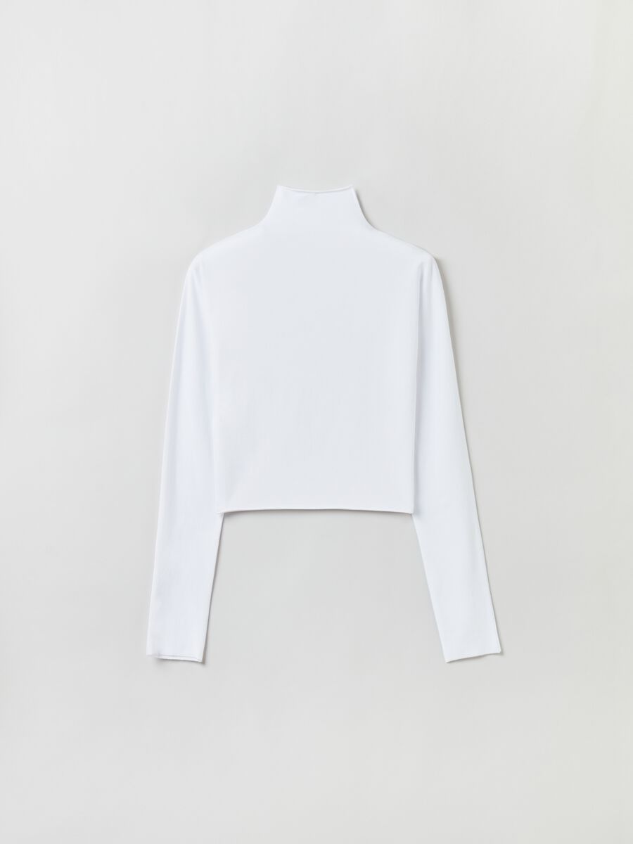 White cropped second-skin T-shirt with long sleeves_8