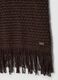 Brown open-knit viscose-blend top with fringes_5