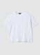 Wei&szlig;es Regular-Fit T-Shirt aus Baumwolle und elastischem Modal_0