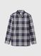 Poplin shirt with check print_3