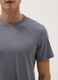 Grey pure cotton short sleeve T-shirt regular fit_3