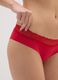 Red stretch cotton briefs with lace regular fit_3