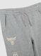 Grey cotton blend children's trousers with oversized fit_3