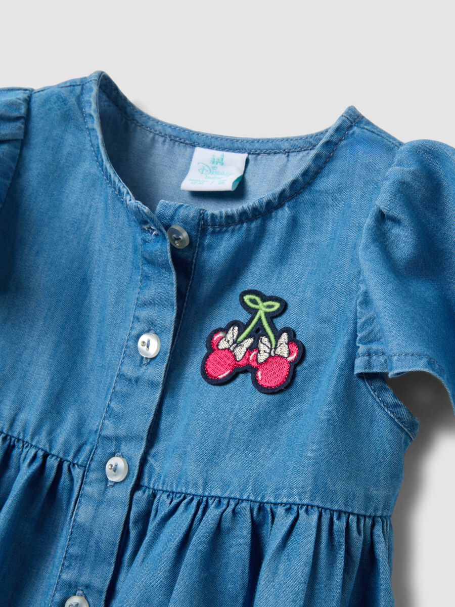 Light blue denim dress in a cotton and lyocell blend_2