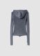 Gerippter Strick-Hoodie in Vintage-Grau_8