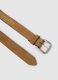 Genuine Leather Brown Belt with Braided Details_1