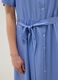 Blue pure viscose dress with regular fit and belt_3