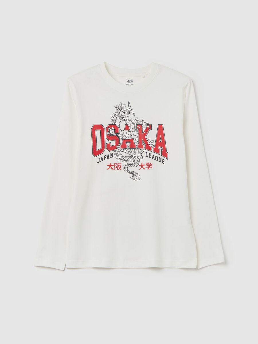 T-shirt with “Osaka Japan League” print_3