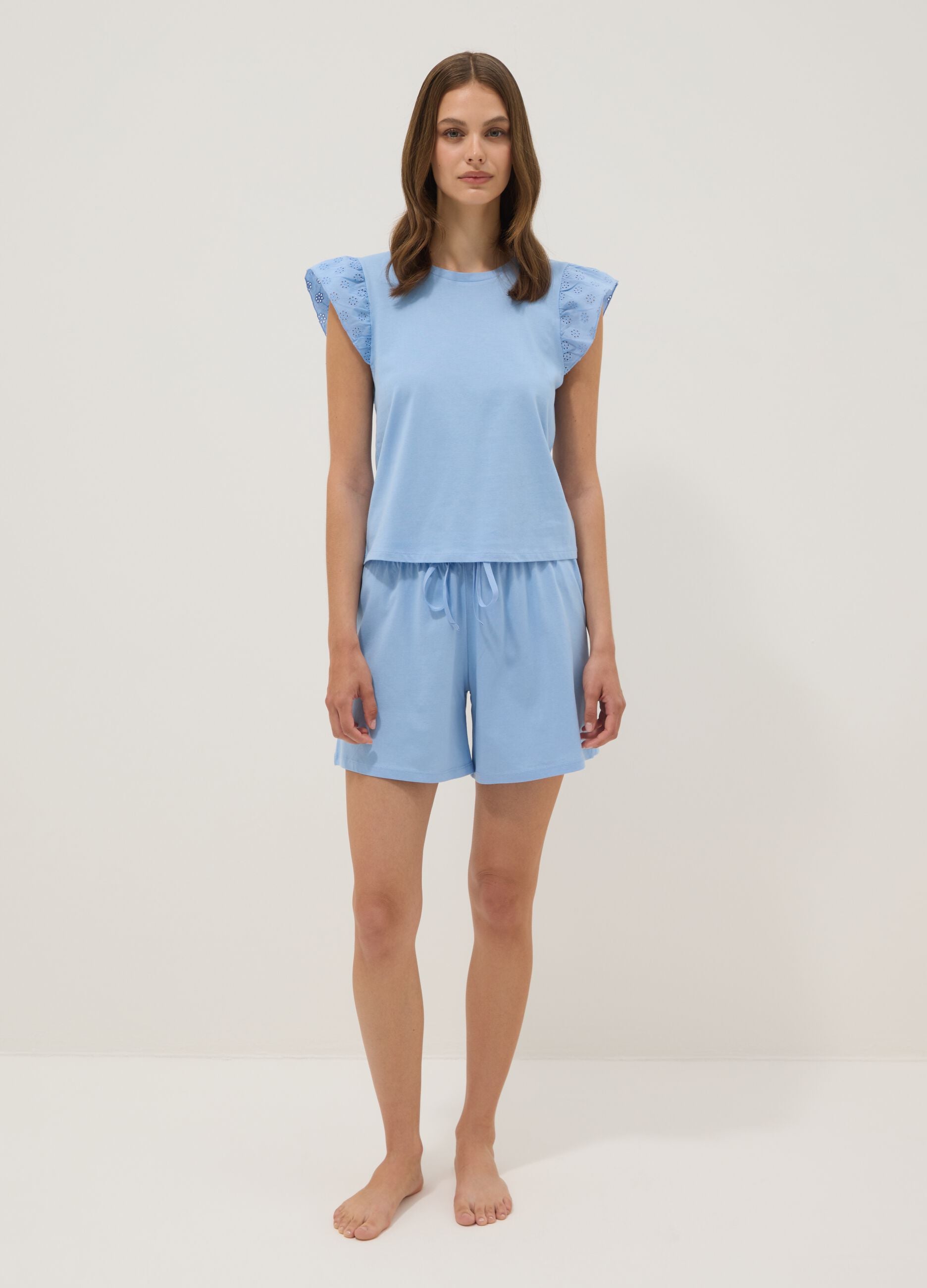 Light blue organic cotton pyjamas