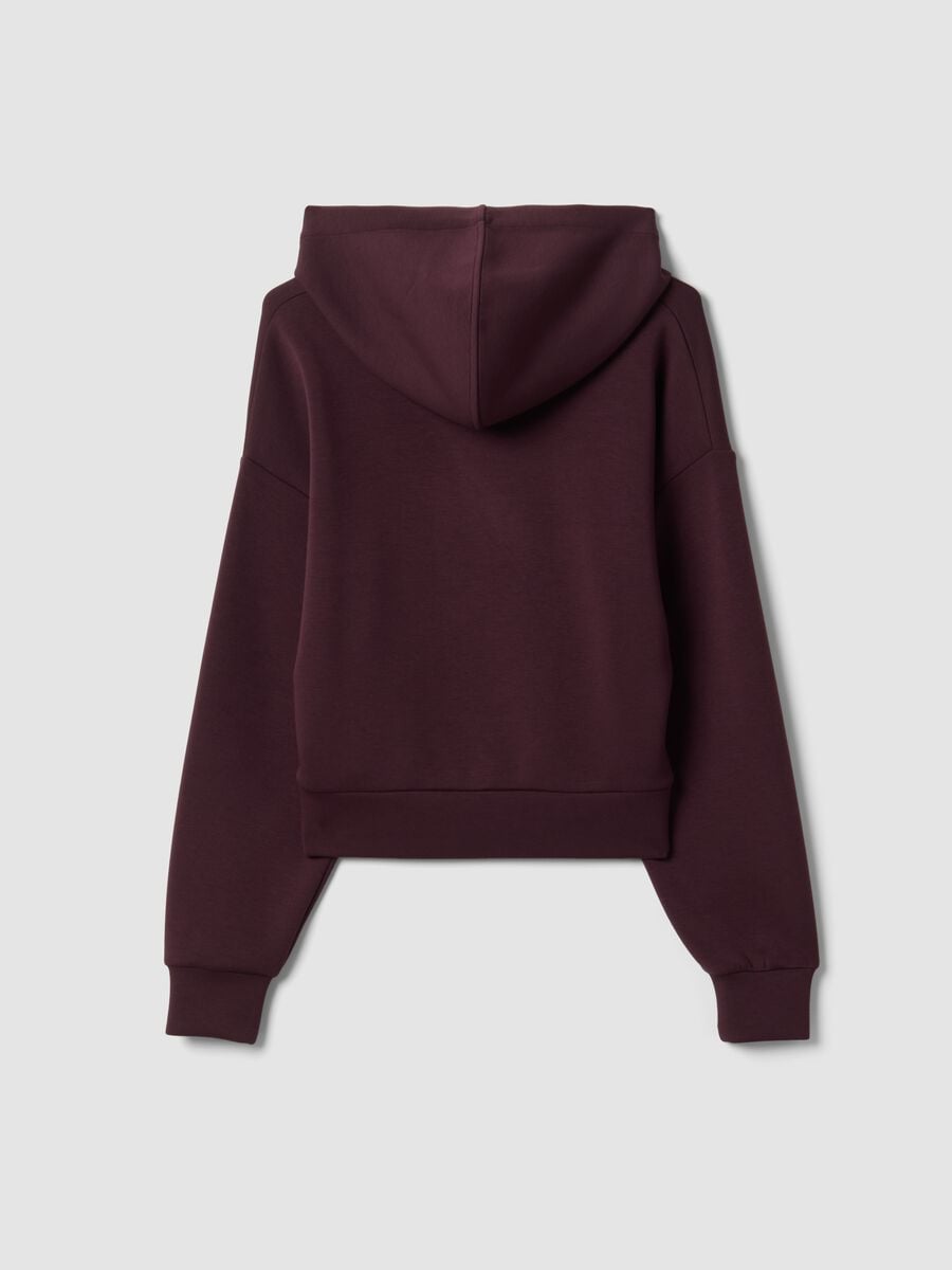 Purple stretch modal crew-neck sweatshirt_6