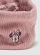 Pink girl's scarf with Disney embroidery_2