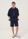 Boys&rsquo; blue pure cotton shorts, relaxed fit_0