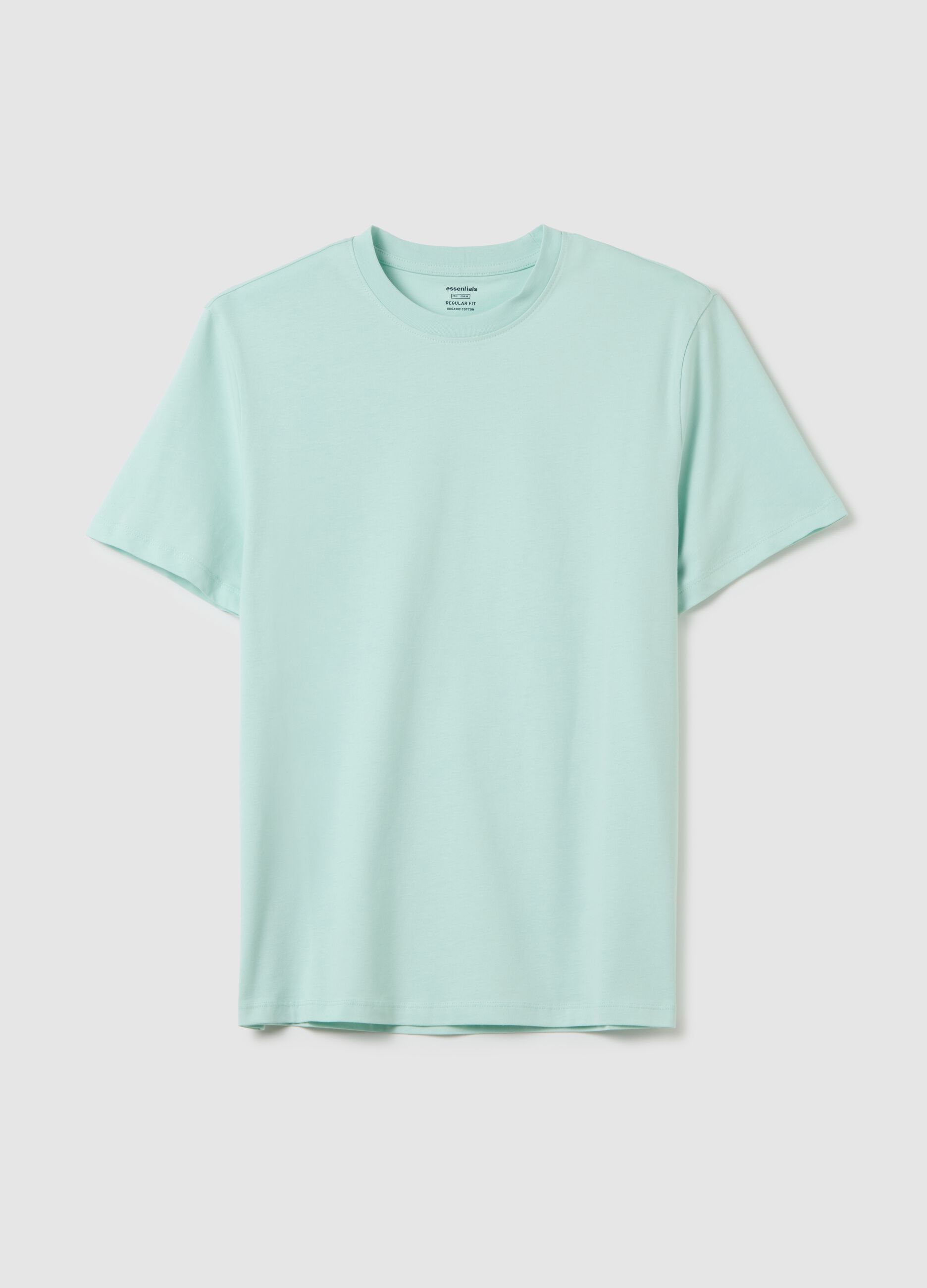 Man's Men's pure cotton blue T-shirt with regular fit OVS