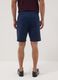Blue chino bermuda shorts in stretch cotton_2