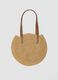 Bolso de playa beige de fibra de papel_0