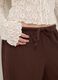 Brown Wide Leg Jogger Trousers_3