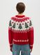 Multicoloured regular fit Christmas crewneck jumper_2