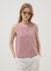Top rose en m&eacute;lange viscose, coton et lin, coupe regular_2