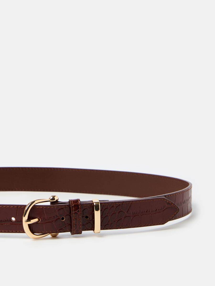 Textured leather belt_2
