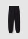 Black boy's jogger trousers in pure organic cotton regular fit_4