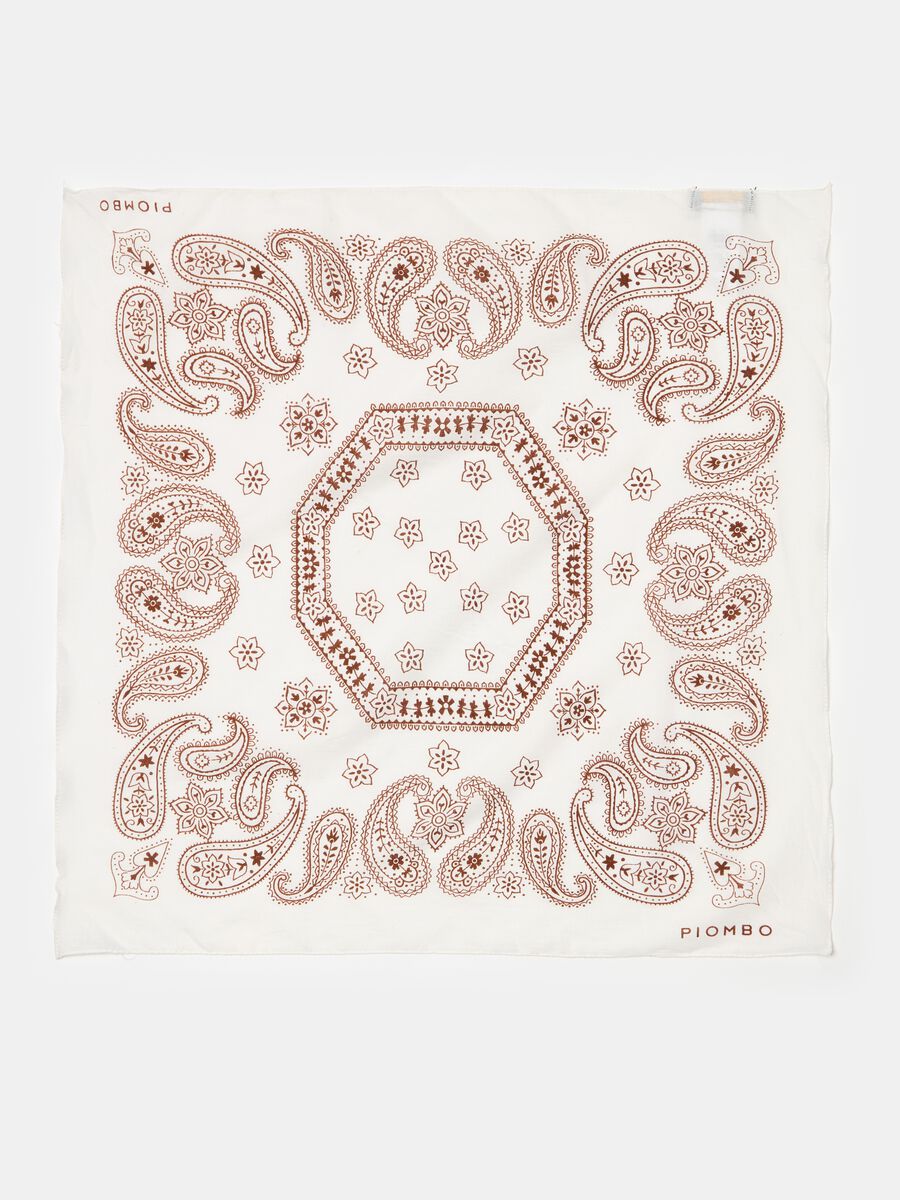 Cotton bandana with paisley print_2
