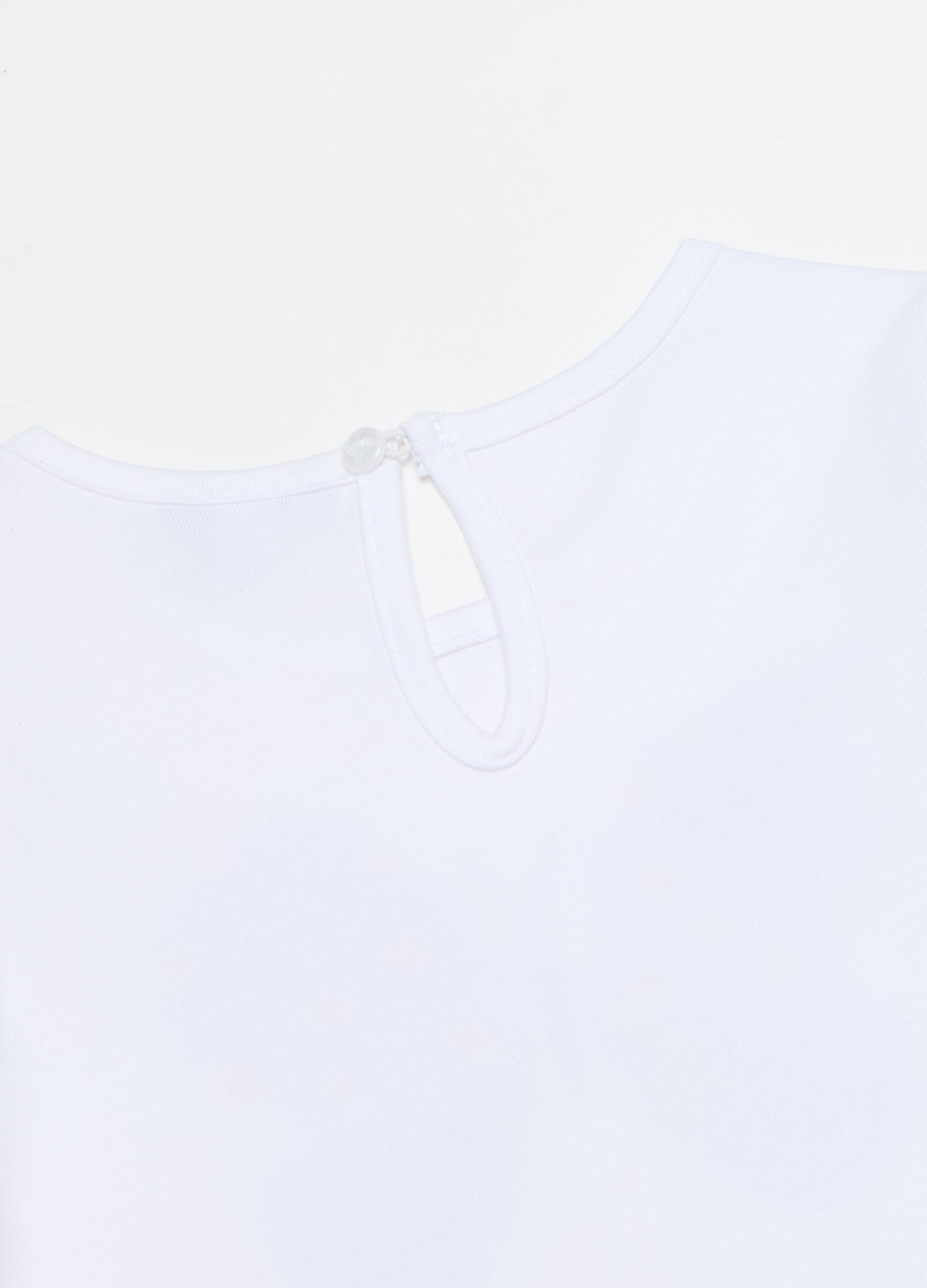T-shirt a maniche lunghe in cotone bio