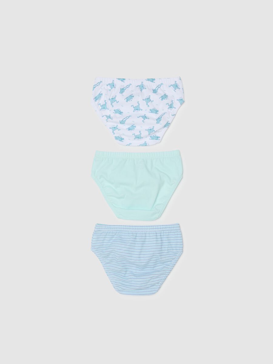 Children's Regular Fit Multicolour Pure Cotton Briefs Tripack_1